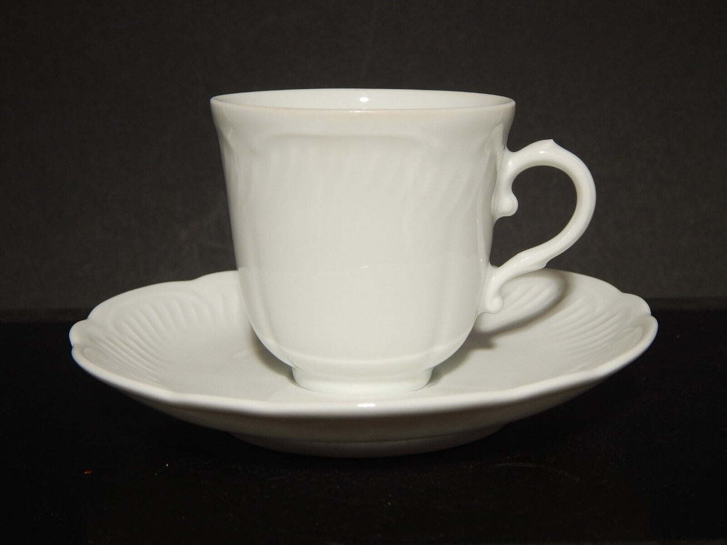 VINTAGE PREZIOSA RICHARD GINORI TAZZINA CAFFE' PORCELLANA BIANCA MODELLO MARENGO