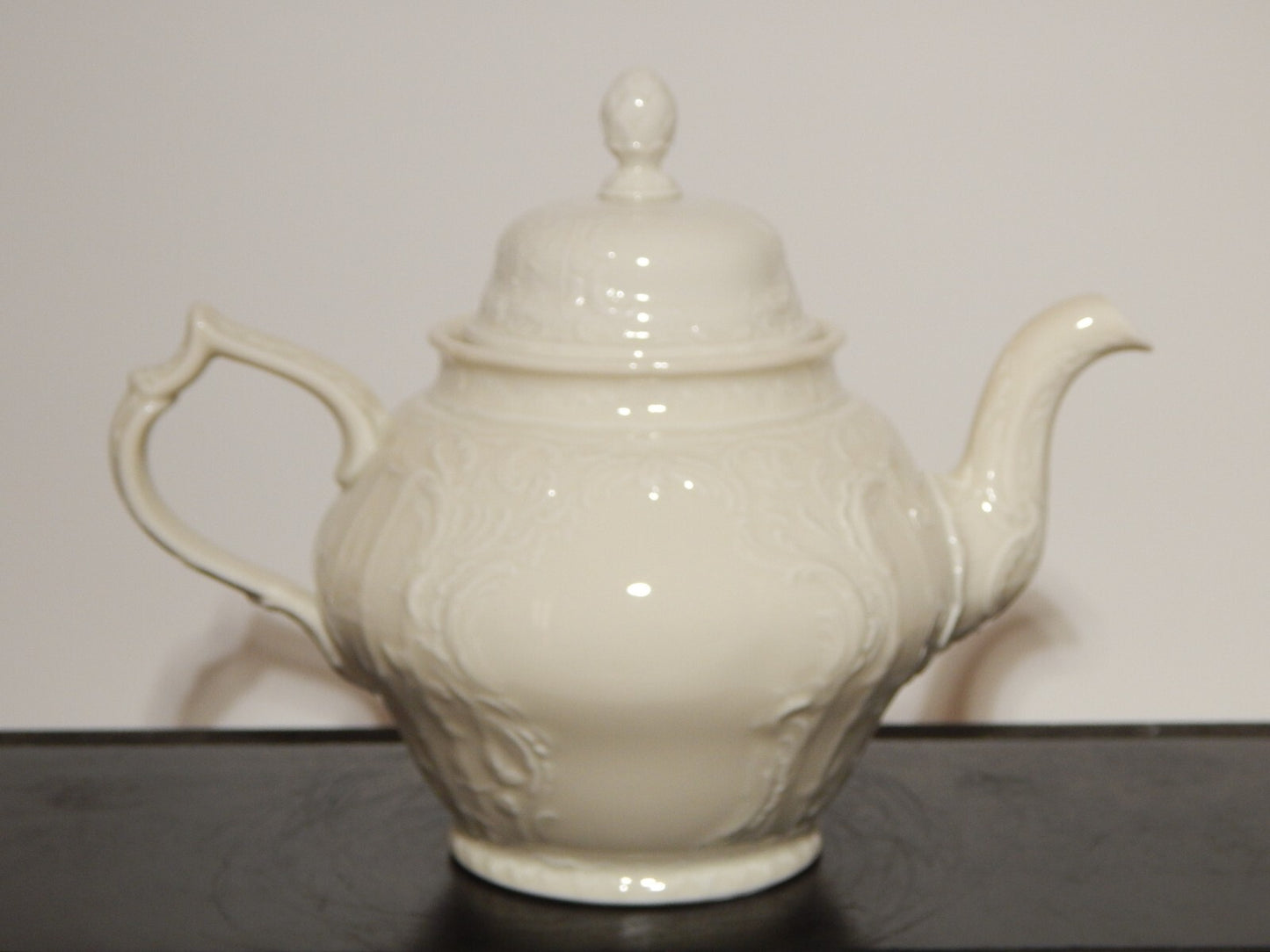 VINTAGE STILE ROCAILLE ELEGANTE GRANDE TEIERA SANS SOUCI PORCELLANA ROSENTHAL