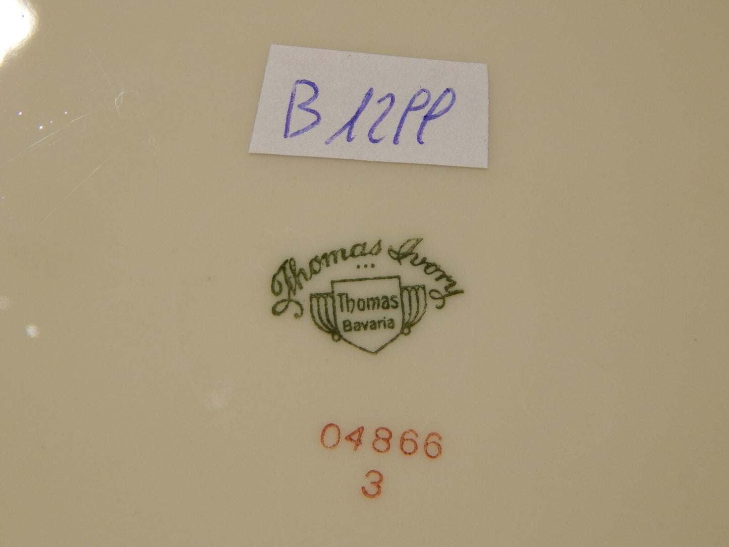 ANTICO SERVIZIO 12 PIATTI PREZIOSA PORCELLANA ROSENTHAL THOMAS IVORY BAVARIA