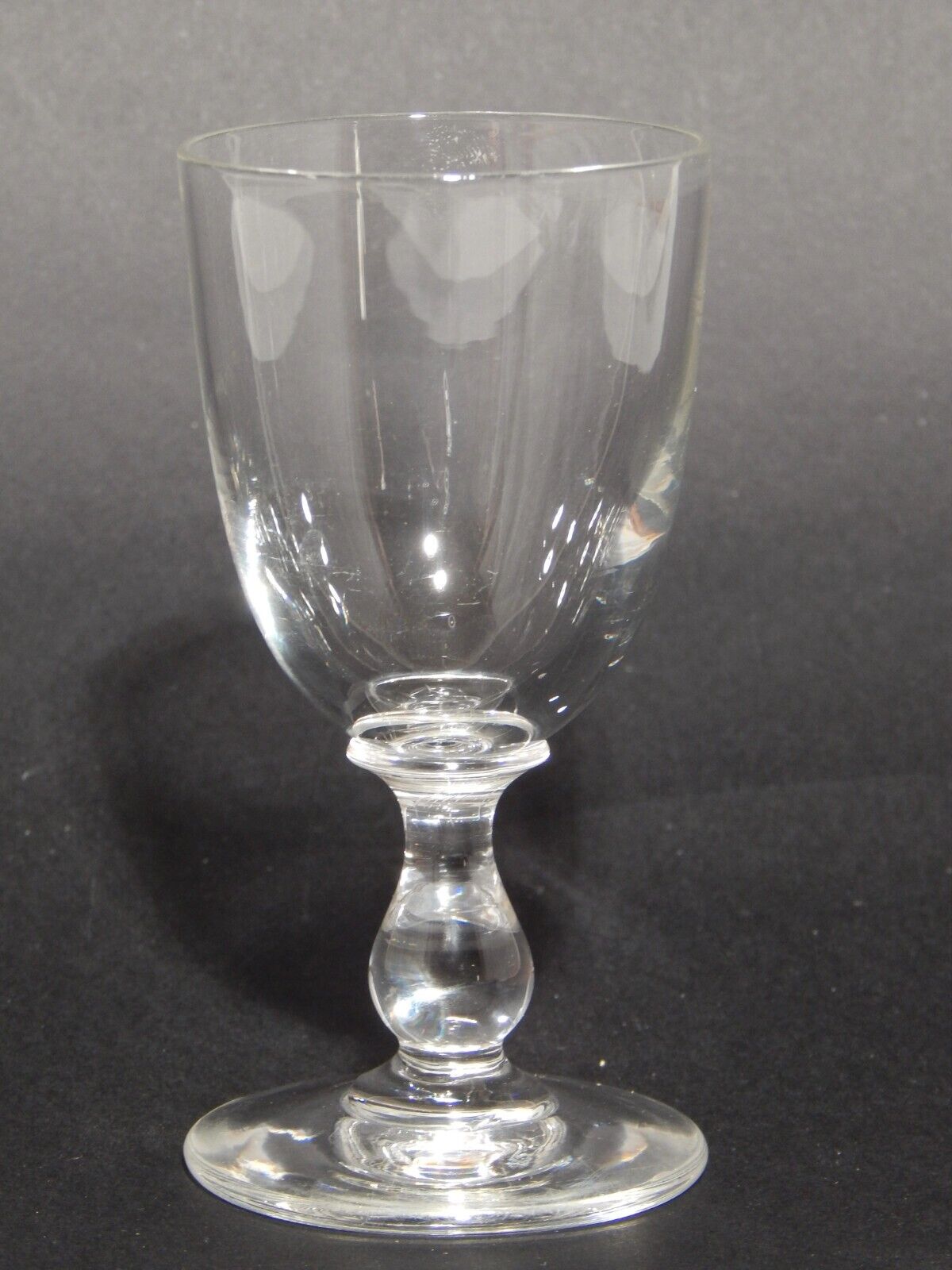 ANTICO ELEGANTE RARO ART DECO SERVIZIO 5 CALICI CRISTALLO MOLATO DA PORTO