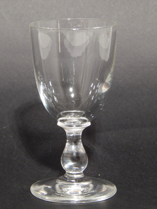 ANTICO ELEGANTE RARO ART DECO SERVIZIO 5 CALICI CRISTALLO MOLATO DA PORTO