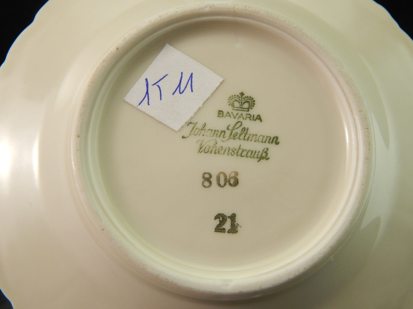 ROCAILLE TAZZINA CAFFE' PORCELLANA VOHENSTRAUSS BAVARIA JOHANN SELTMANN