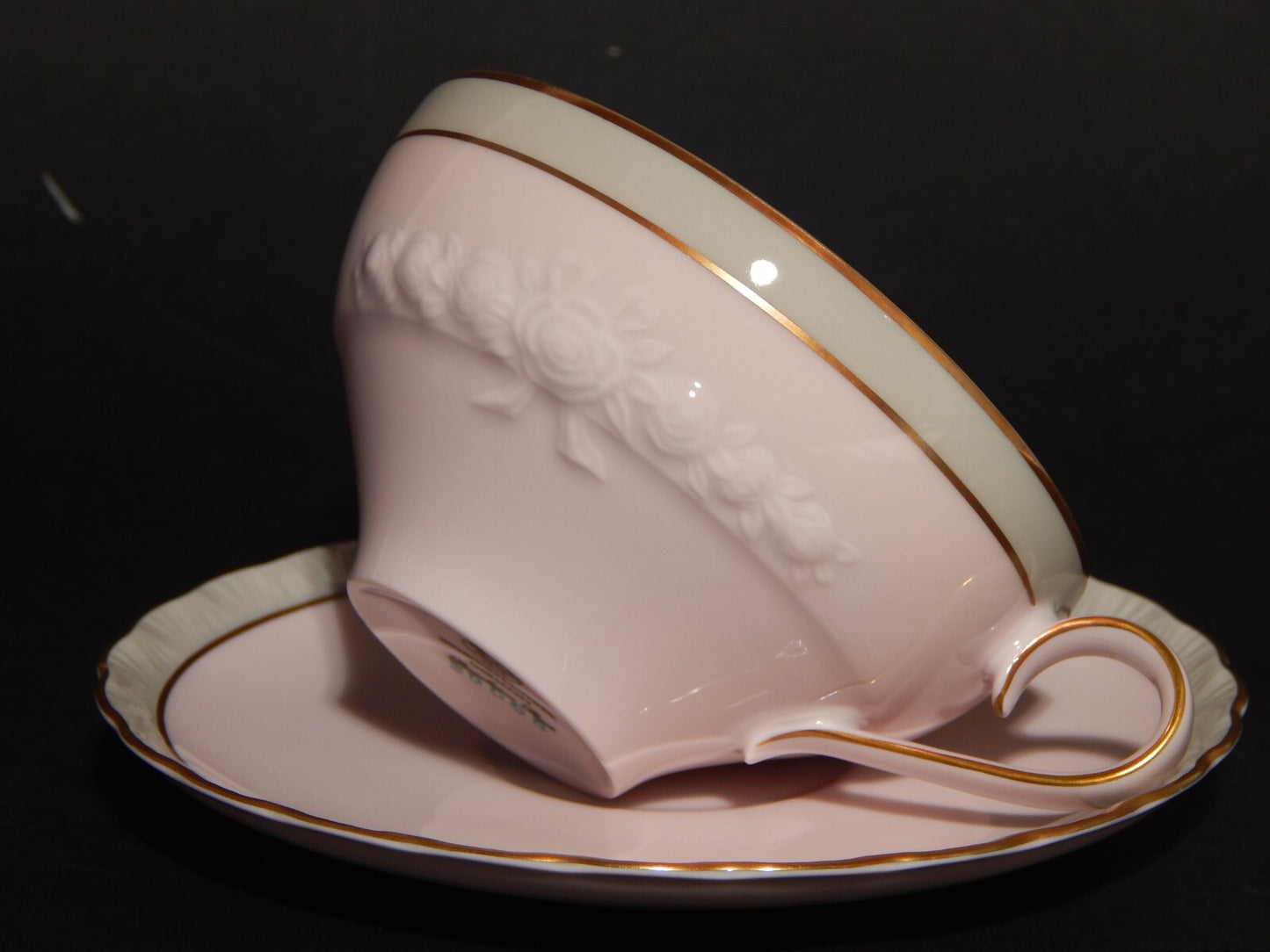 PREZIOSO SERVIZIO DA TÈ PORCELLANA HUTSCHENREUTHER PORCELAINE ROSE ROSA ANTICO