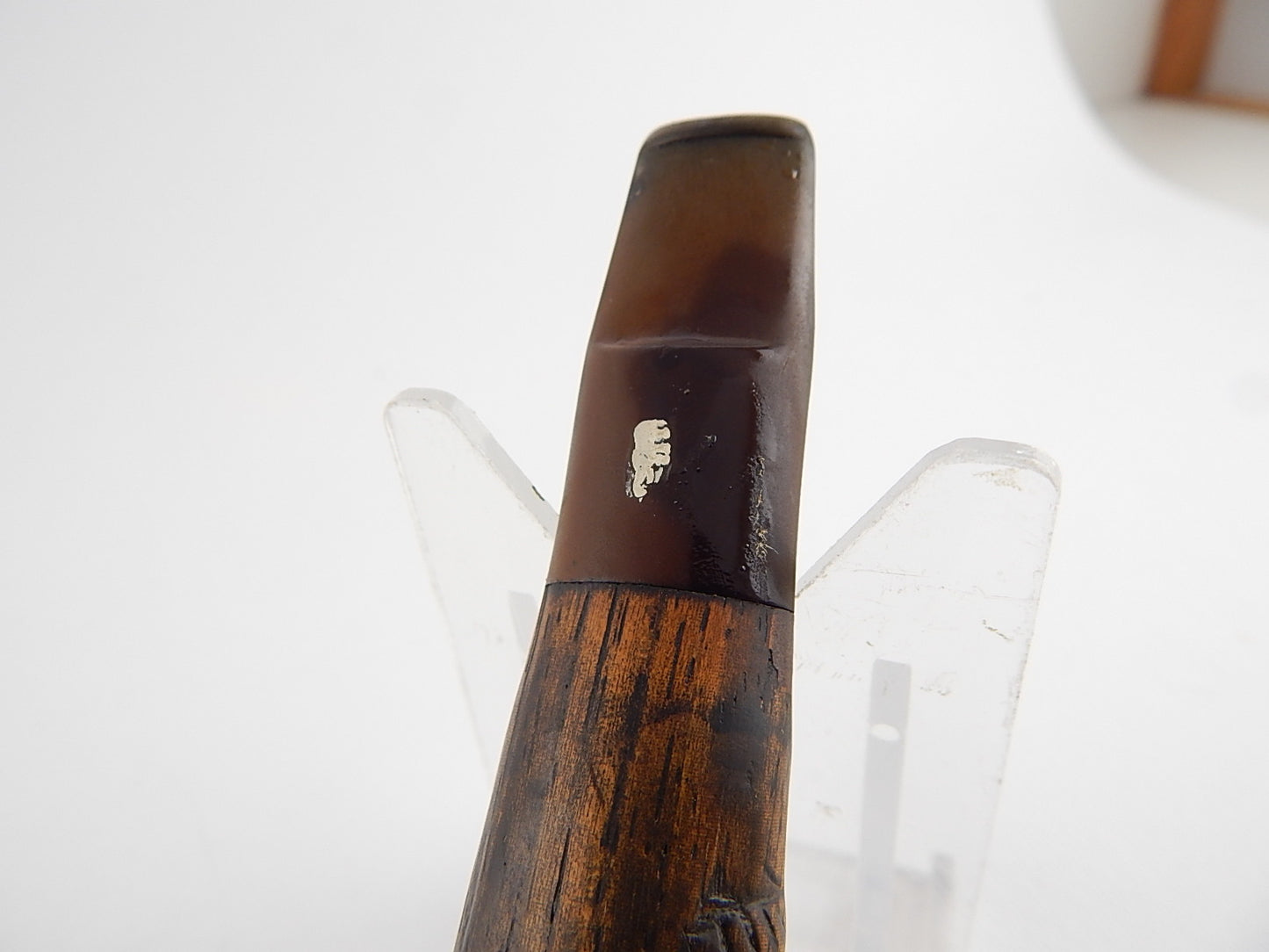 VINTAGE PIPA FUMATA KIKO MADE IN TANZANIA LEGNO SCOLPITA MANO HAND CARVED PIPE