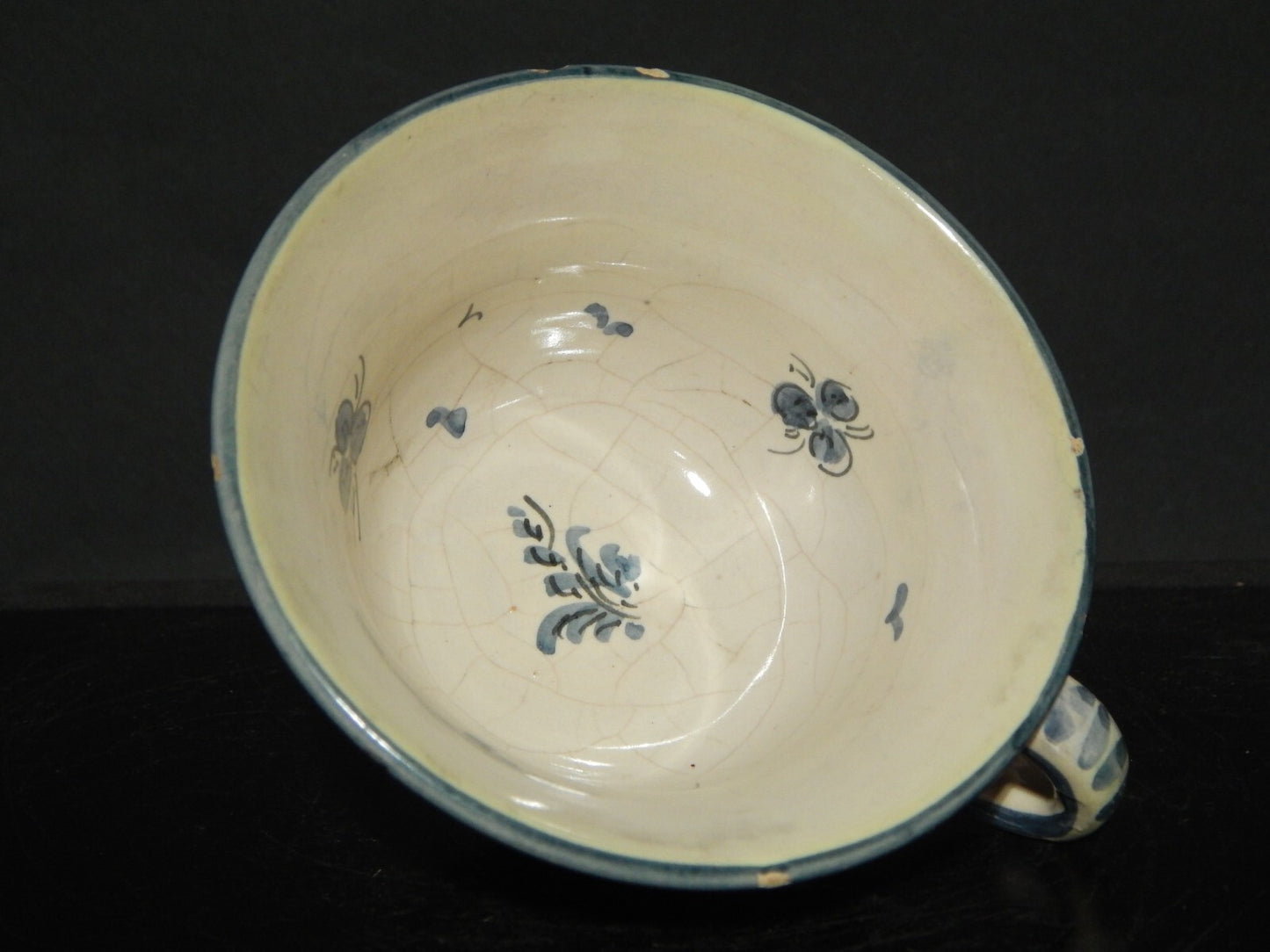 ANTICA TAZZA CERAMICA ALBISOLA ALBA DOCILIA FATTA DIPINTA A MANO PRIMO 900 #1743