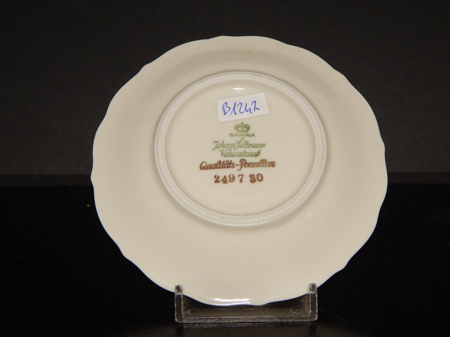 ANTICA TAZZINA CAFFE' PORCELLANA DECORO ORO VOHENSTRAUSS BAVARIA JOHANN SELTMANN