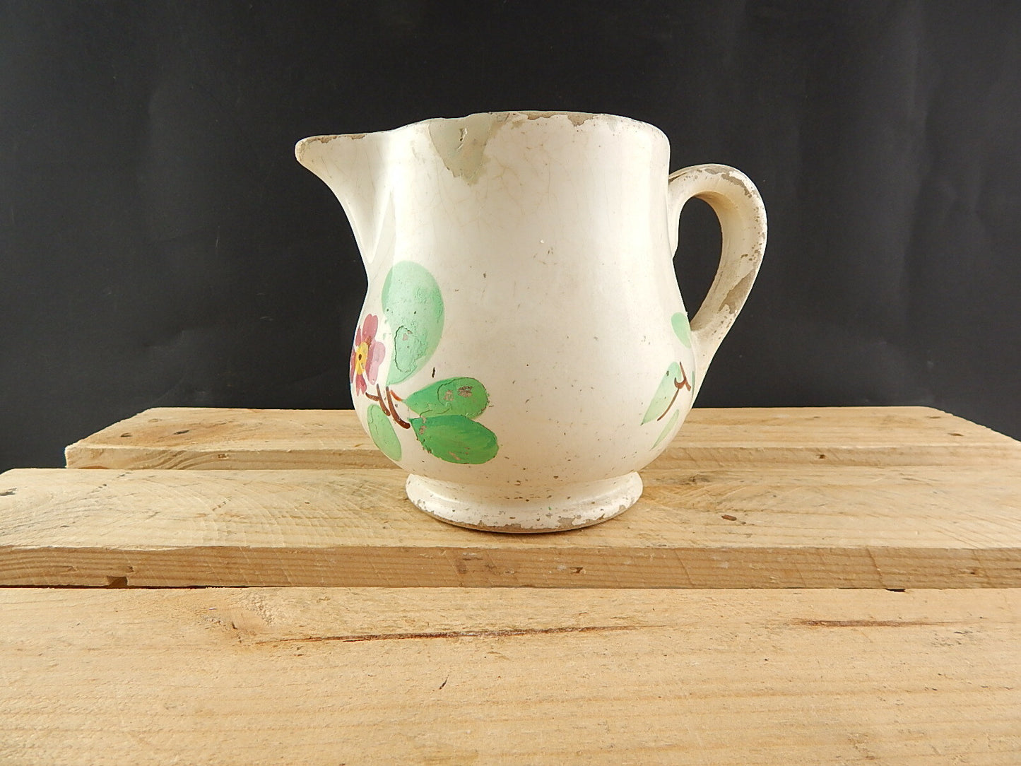 ANTICA RARA BROCCA CARAFFA VERSATOIO CERAMICA MAIOLICA F. MUSSO MONDOVI'