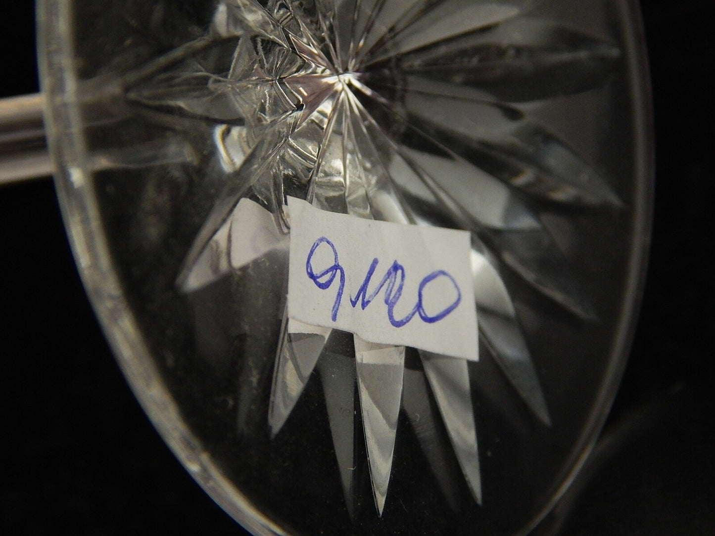 PREZIOSO VINTAGE BICCHIERE CALICE CRISTALLO GERMANIA MOLATO NACHTMANN RUBINO