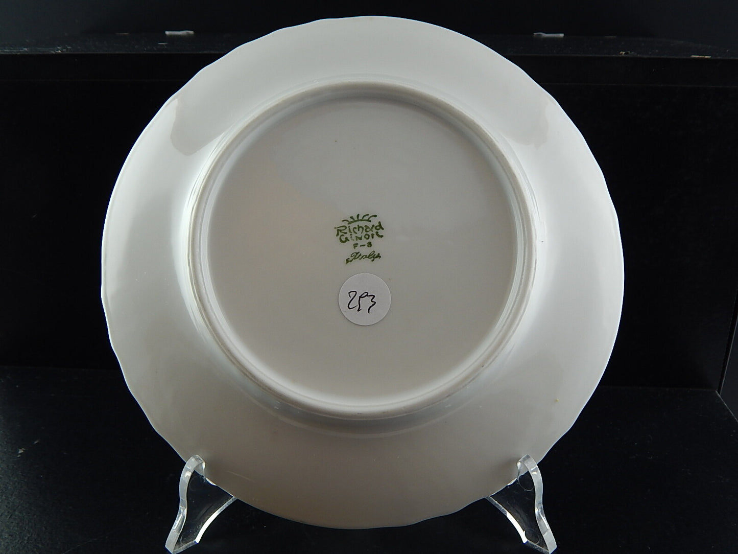 RICHARD GINORI PORCELLANA PIATTO VECCHIO GINORI DECORO NATURA MORTA FRUTTI