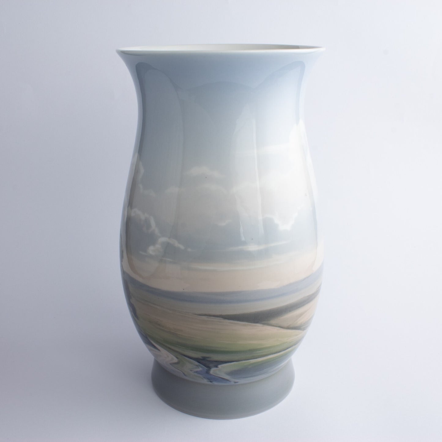 VASO GRANDE PORCELLANA ROYAL COPENHAGEN BING&GRONDAHL "Mulino Campagna" 8708-440