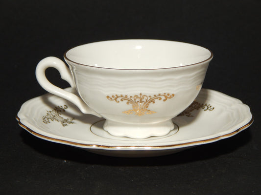 ANTICA TAZZINA CAFFÈ PORCELLANA BIANCA ORO MARIE LUISE BAVARIA SELTMANN WEIDEN