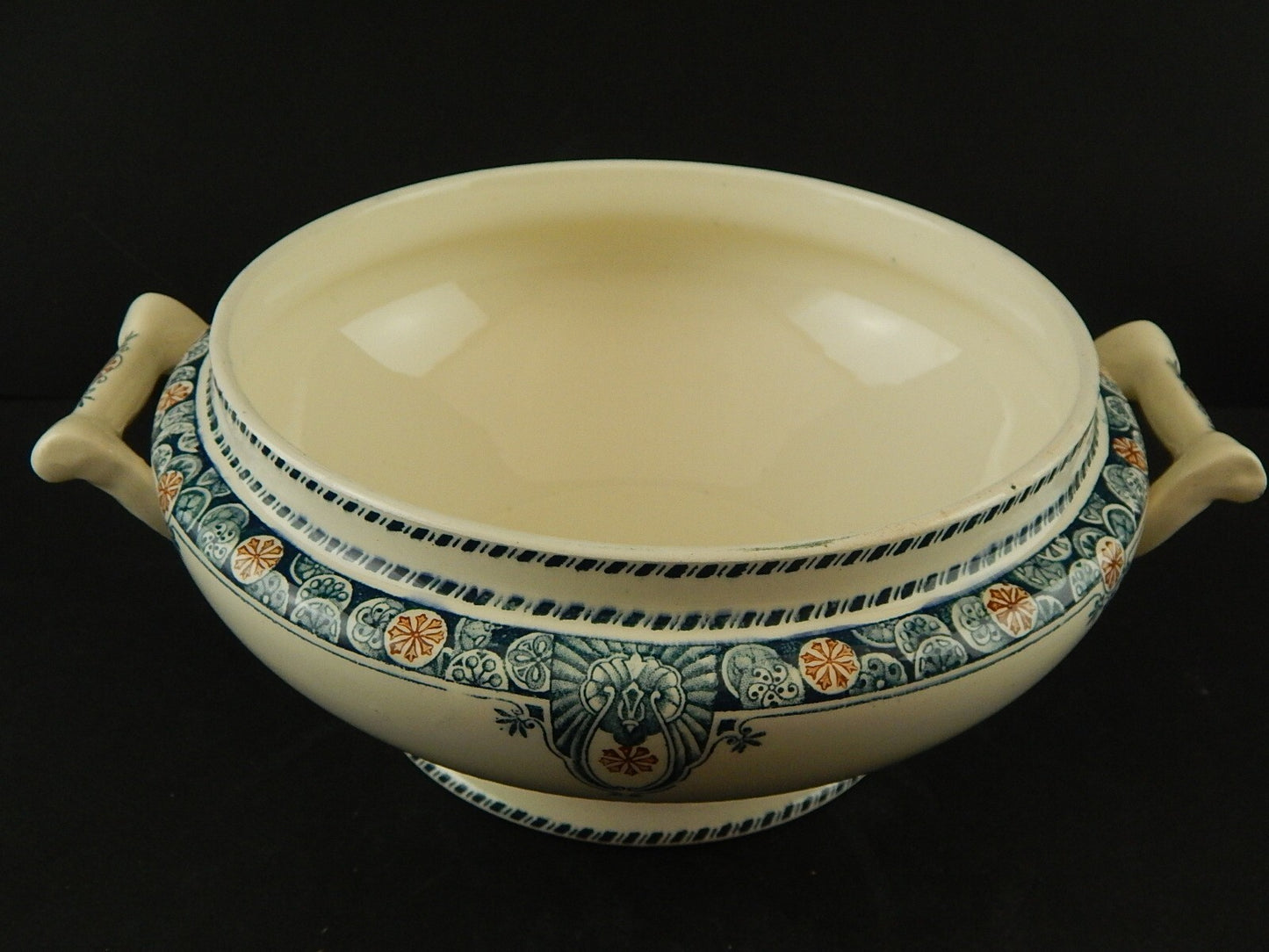 ANTICA ZUPPIERA CENTROTAVOLA LIBERTY CERAMICA LONGWY MODELLO LONDRES