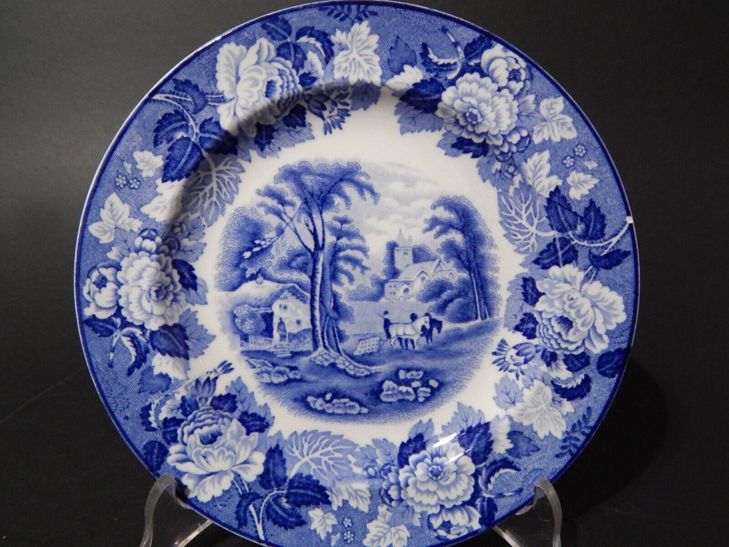 VINTAGE ENOCH WOOD'S ENGLISH SCENERY WOOD&SONS PIATTO DOLCE SEMI PORCELLANA #670