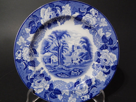 VINTAGE ENOCH WOOD'S ENGLISH SCENERY WOOD&SONS PIATTO DOLCE SEMI PORCELLANA #670