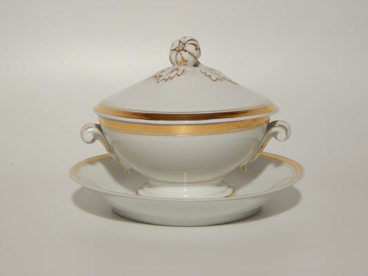 ANTICA ELEGANTE PREZIOSA TAZZA PUERPERA IMPERO PORCELLANA DI PARIGI PRIMO '800