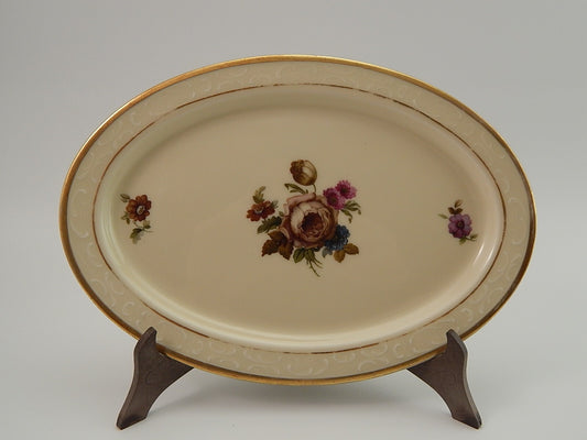 ANTICO KPM COPENHAGEN ROCAILLE VASSOIO PORCELLANA DEL 1924