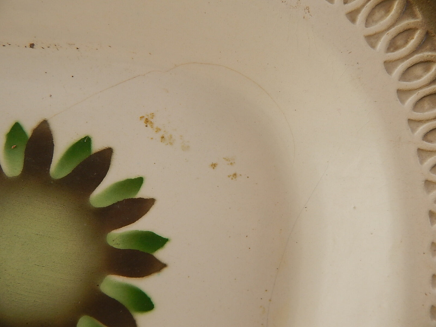 ANTICO RARO GRANDE VASSOIO CERAMICA LORENZO BELTRANDI MONDOVI' FINE 800