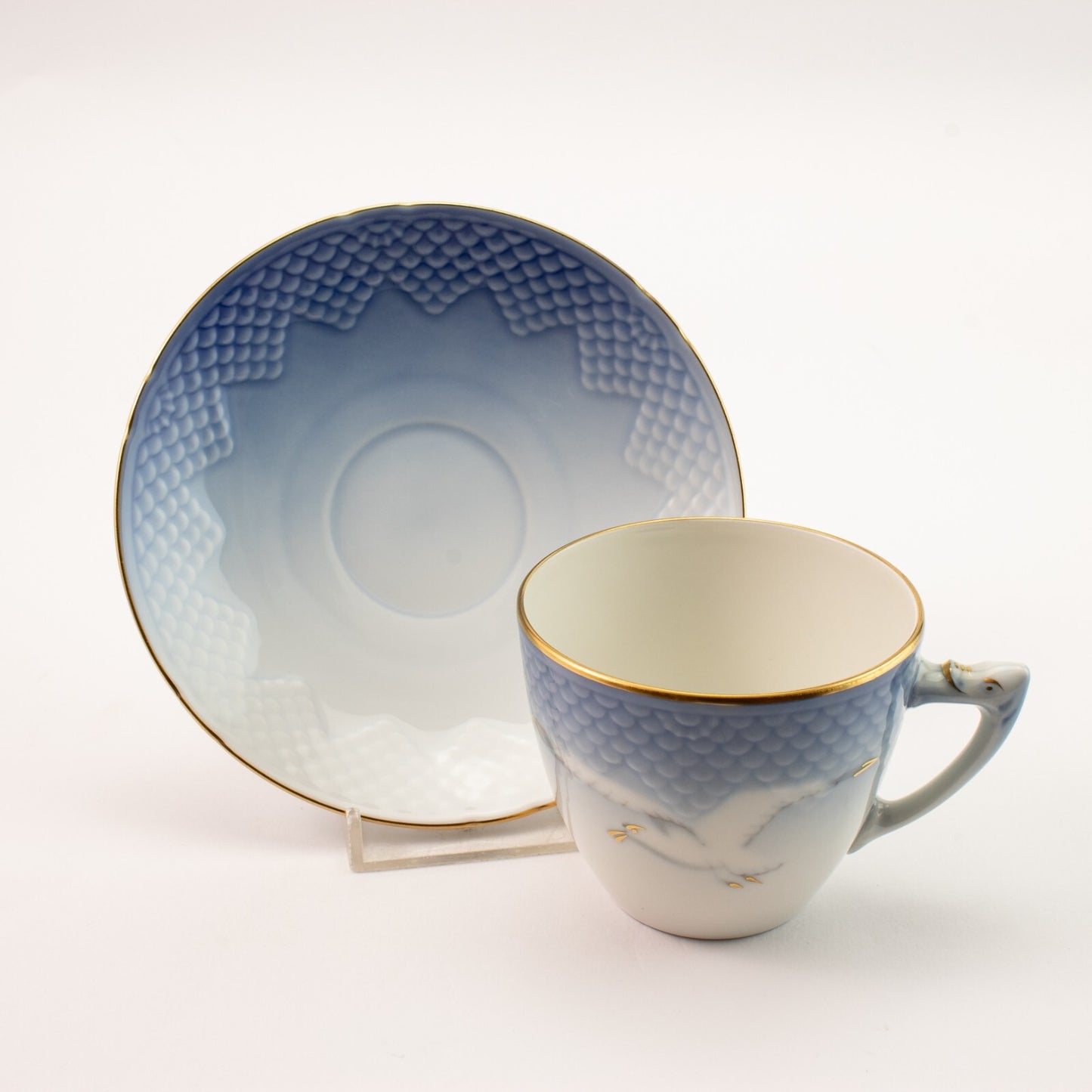 TAZZA DA CAFFE' IN PORCELLANA E ORO ZECCHINO GABBIANI ROYAL COPENHAGEN 072