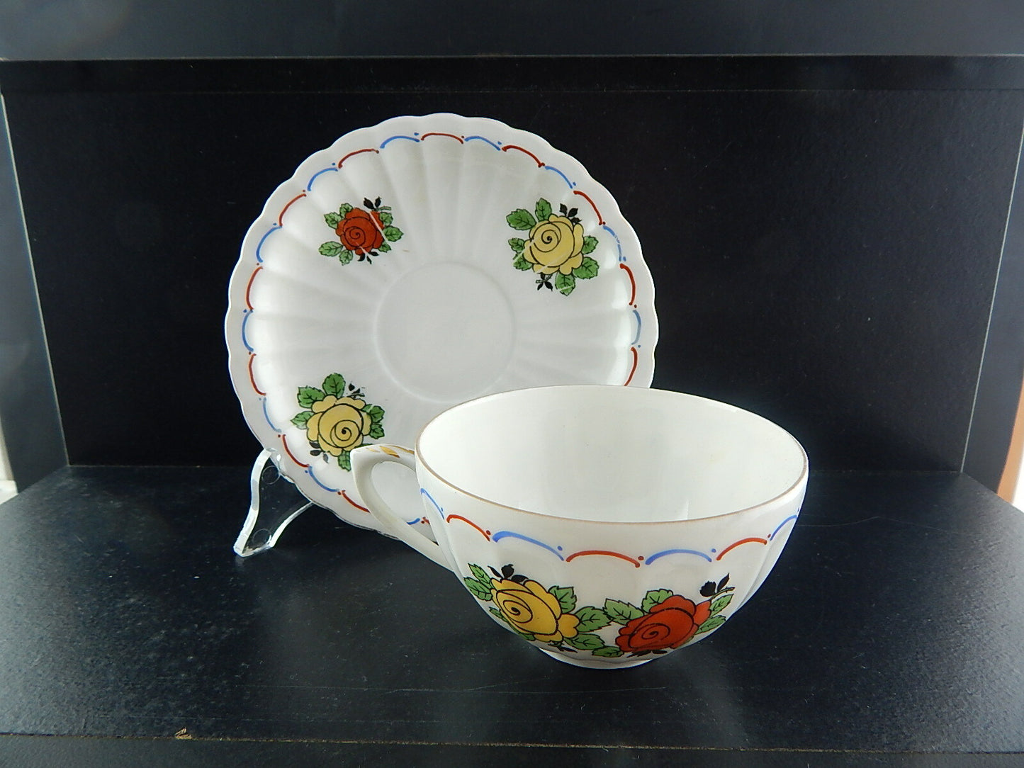 ANTICO PREZIOSO SERVIZIO DA TÈ PORCELLANA WÜRTTEMBERG BAUER & PFEIFFER 1904-34