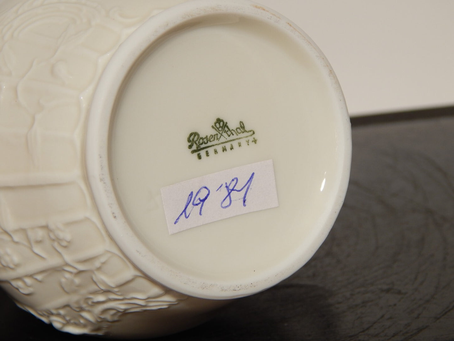 VINTAGE STILE ROCAILLE ELEGANTE LATTIERA BRICCO SANS SOUCI PORCELLANA ROSENTHAL