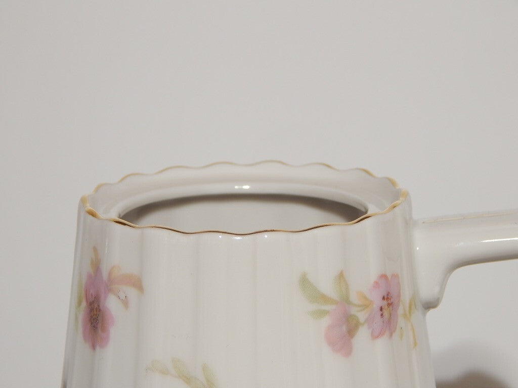 ANTICO SERVIZIO CAFFÈ PORCELLANA BIANCA DECORO FLOREALE BAVARIA SELTMANN WEIDEN