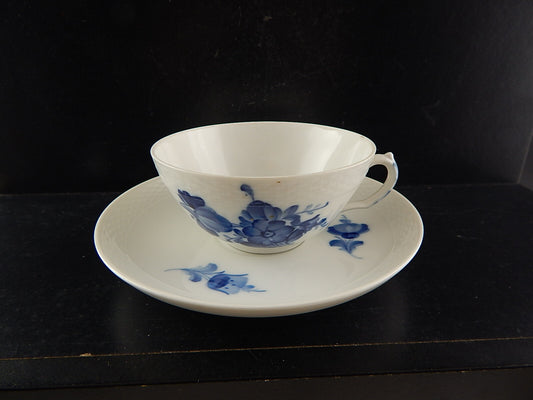 ROYAL COPENHAGEN PORCELLANA BLUE FLOWER TEA CUP&SAUCER TAZZA TÈ DIPINTA MANO #4