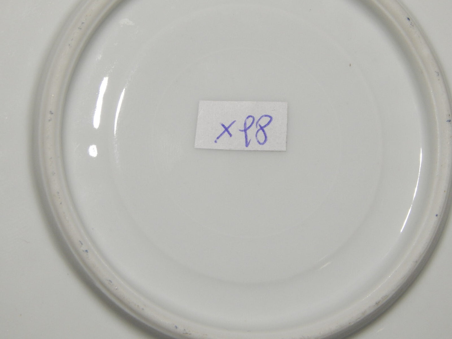 ANTICHI 4 PIATTINI SOTTO TAZZA PORCELLANA DISEGNO BLU CHINA BAVARIA