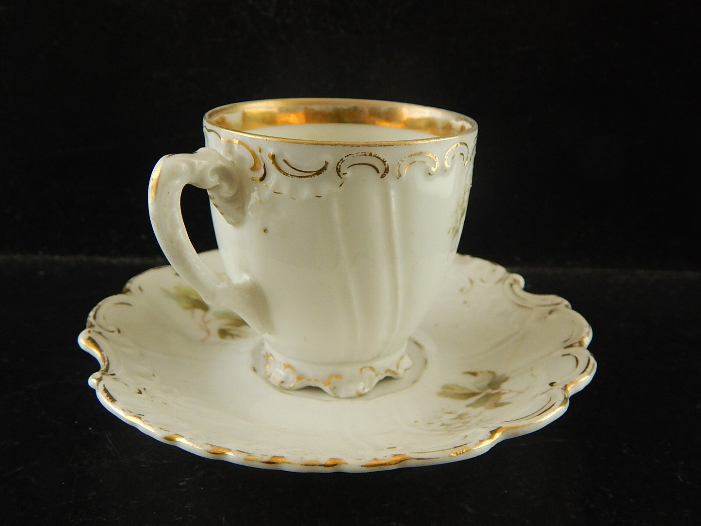 ANTICA PREZIOSA TAZZINA PORCELLANA BOEMA ART NOUVEAU PFEIFFER LOWENSTEIN A86