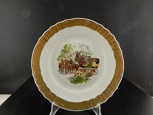 RICHARD GINORI PORCELLANA PIATTO VECCHIO GINORI COLLEZIONE CARROZZA CAVALLI #