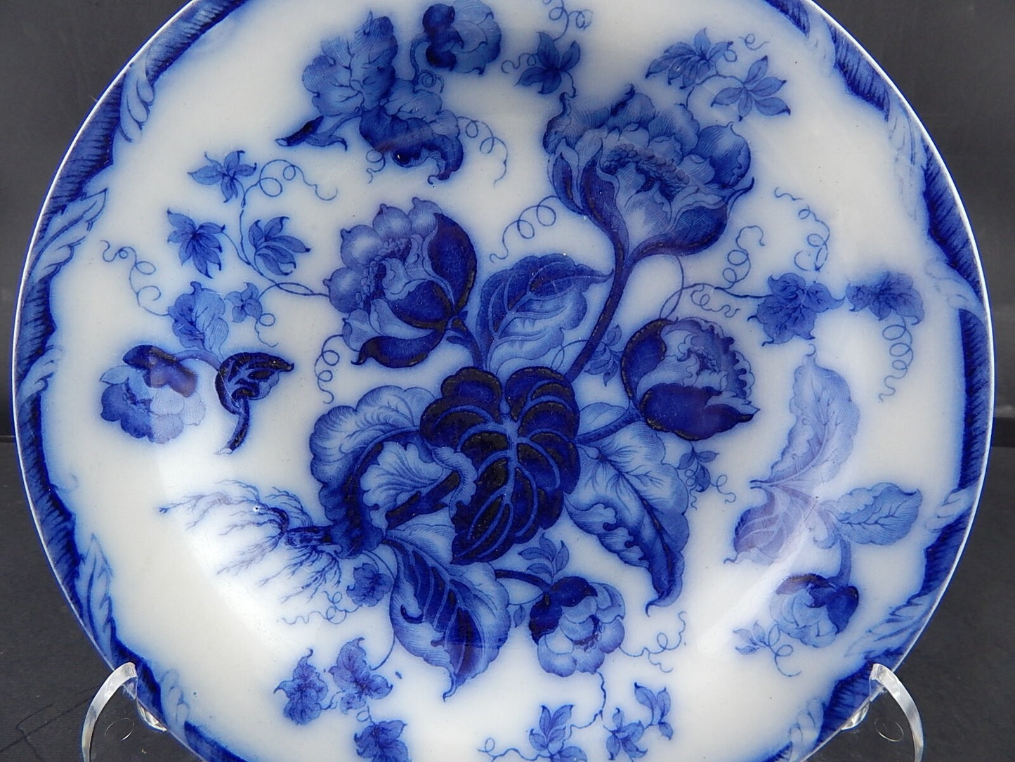 ANTICO RARO PIATTO FONDO PORCELLANA WEDGWOOD WATER NYMPH DIPINTO MANO FINE '800