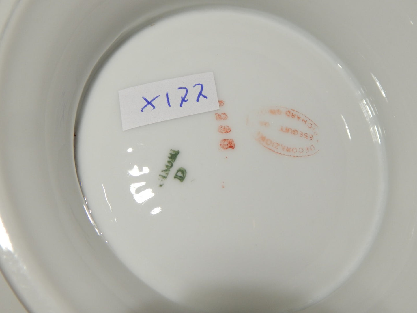 ANTICA RARA ZUPPIERA CENTROTAVOLA PORCELLANA GINORI LIBERTY DIFETTO