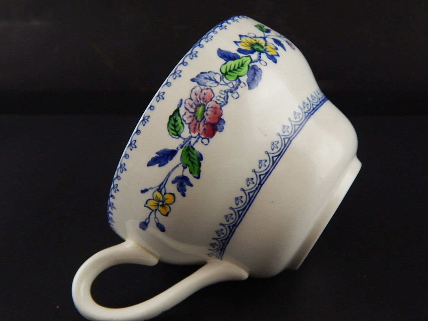 ANTICA PORCELLANA ENOCH WEDGWOOD TUNSTALL SCODELLA TAZZA COLAZIONE "DAVENPORT"