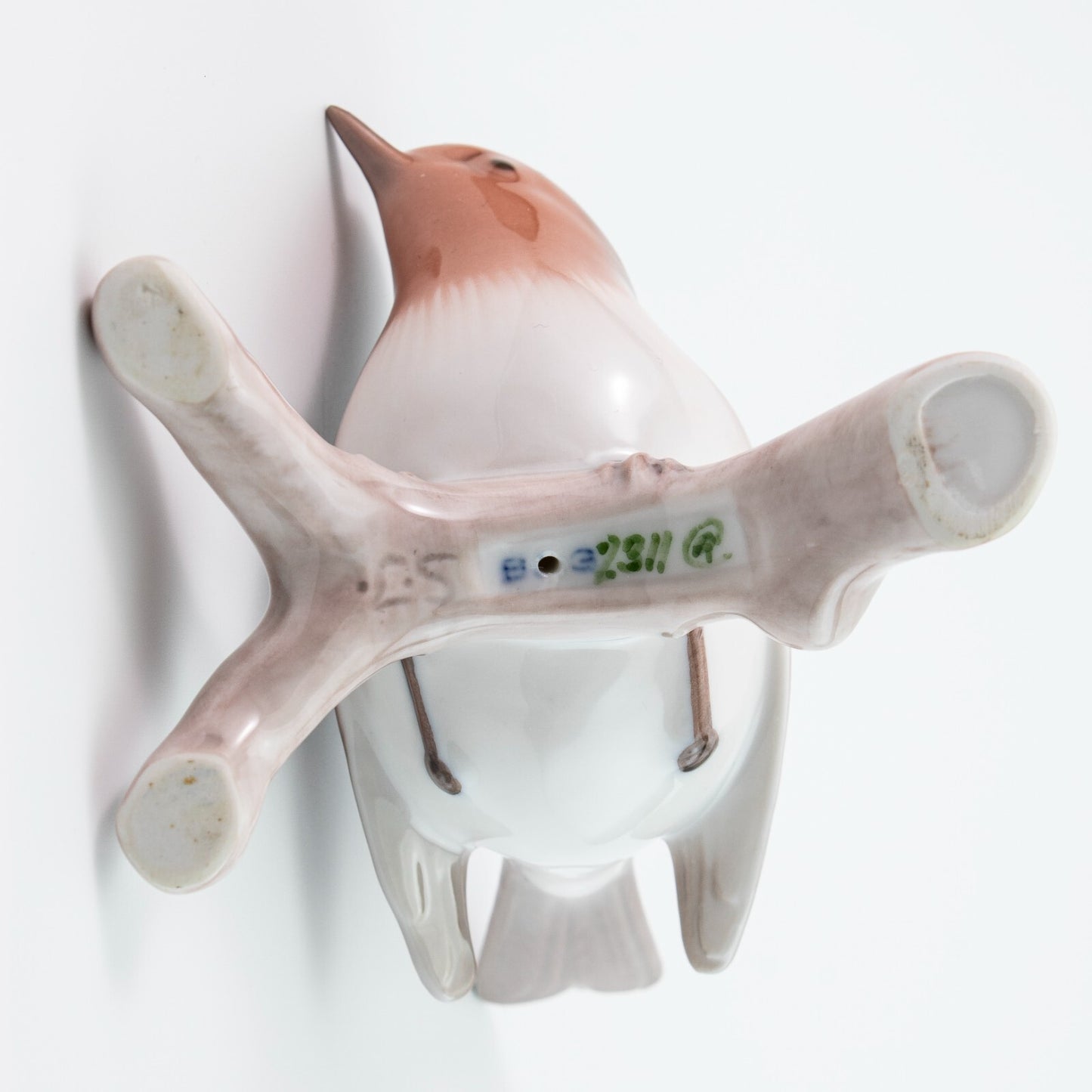 STATUINA PORCELLANA ROYAL COPENHAGEN BING&GRONDAHL "Pettirosso, Robin" CM 9x8x10