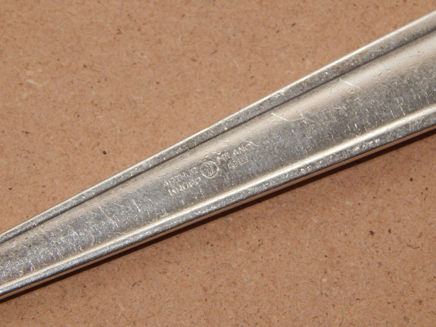 ANNI 50 ARTHUR KRUPP MILANO SET 12 POSATE ALPACCA ARGENTATE DESIGN GIO' PONTI