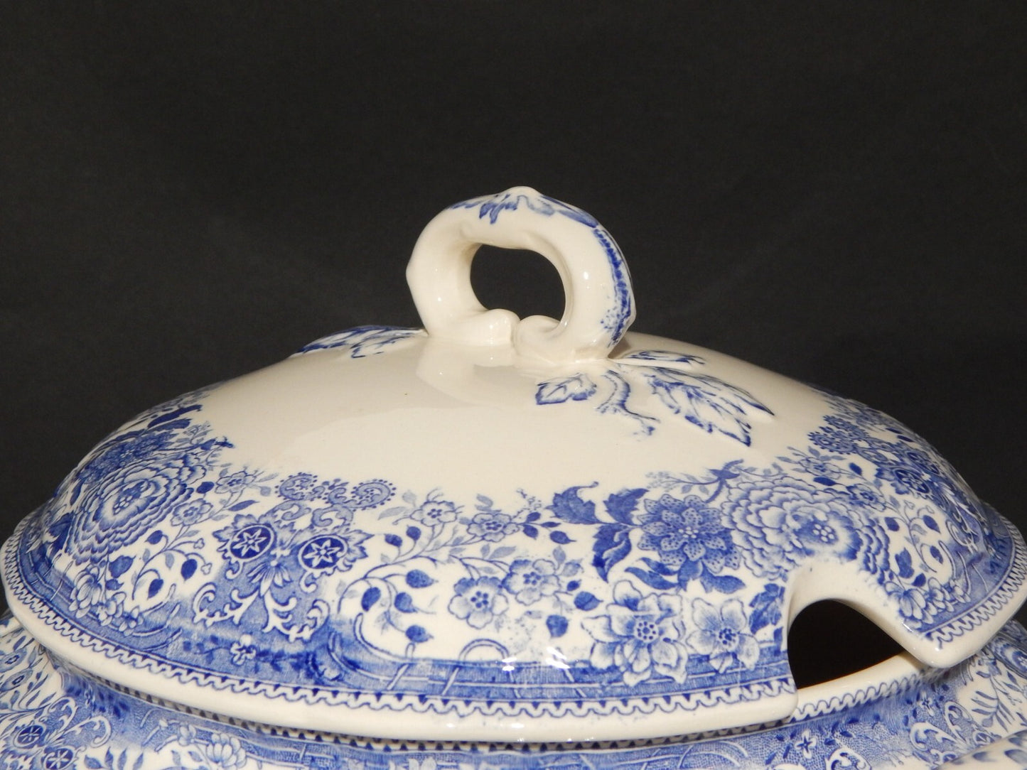 VINTAGE ZUPPIERA CENTROTAVOLA PORCELLANA VILLEROY&BOCH METTLACH SAAR BURGENLAND