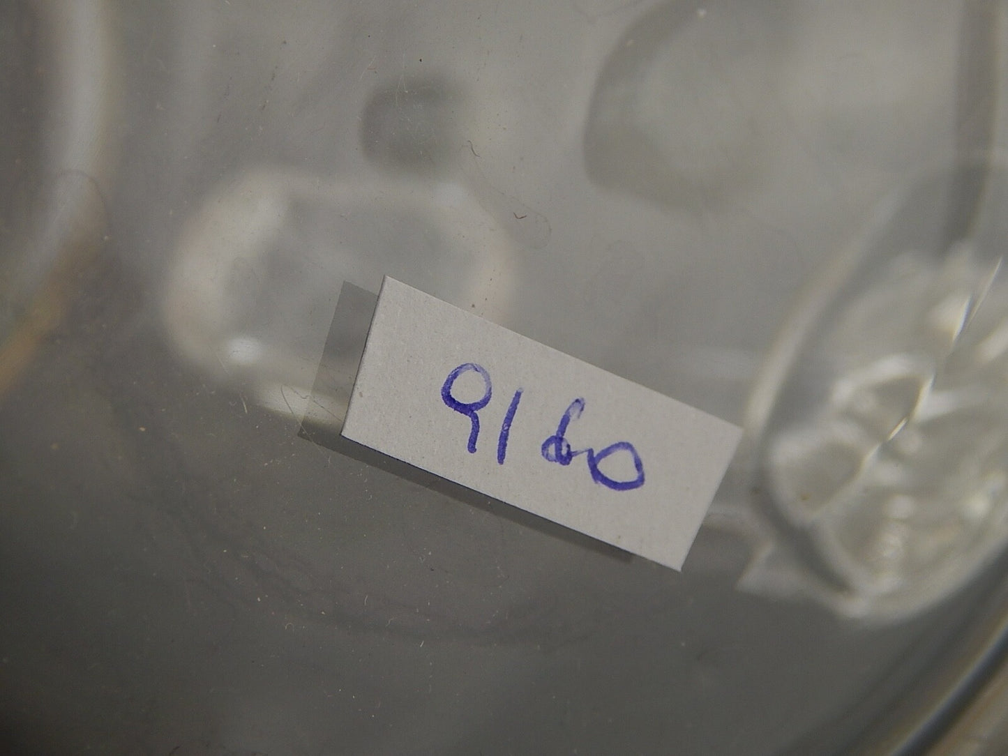 VAL ST LAMBERT FIRMATA ANTICA CARAFFA CRISTALLO MOLATO CON PROFILO ORO 24 K