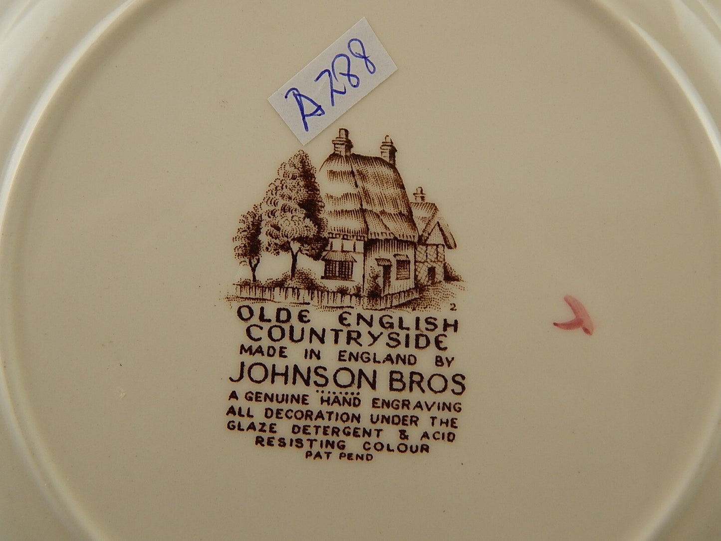 ANTICO PIATTO SEMI PORCELLANA JOHNSON BROS OLDE ENGLISH COUNTRYSIDE