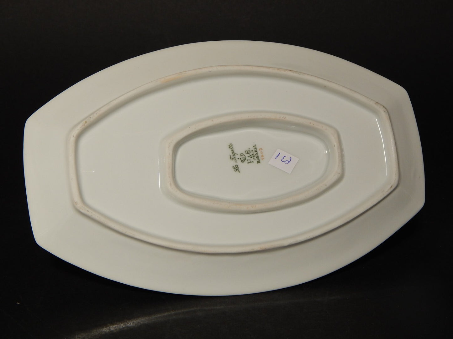 ANTICA ART DECO SALSIERA PORCELLANA HEINRICH &CO BAVARIA LA FAYETTE