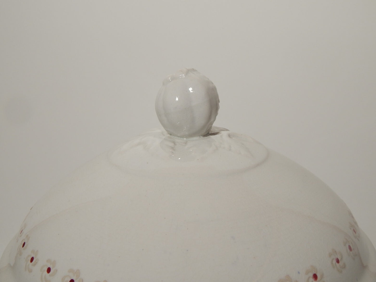 ANTICA ZUPPIERA CENTROTAVOLA SOCIETA' CERAMICA ITALIANA LAVENO FINE 1800