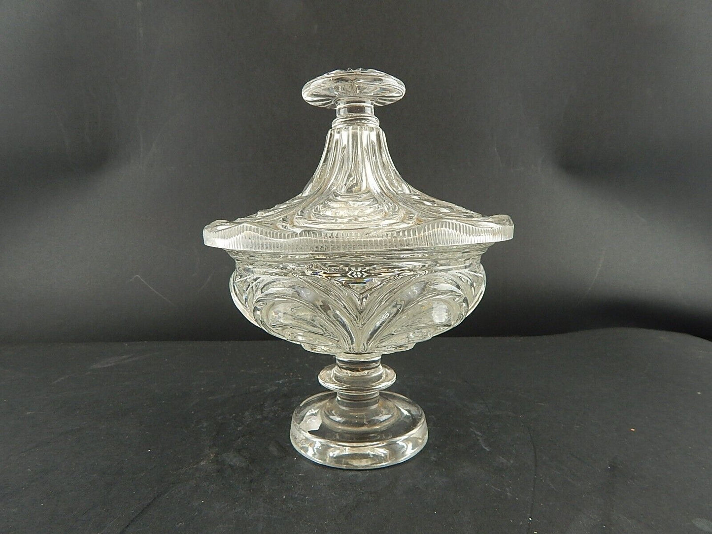 ANTICA PRIMO 800 ORIGINALE PREZIOSO PORTA BONBONS CENTROTAVOLA IN VETRO DIFETTO