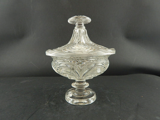 ANTICA PRIMO 800 ORIGINALE PREZIOSO PORTA BONBONS CENTROTAVOLA IN VETRO DIFETTO