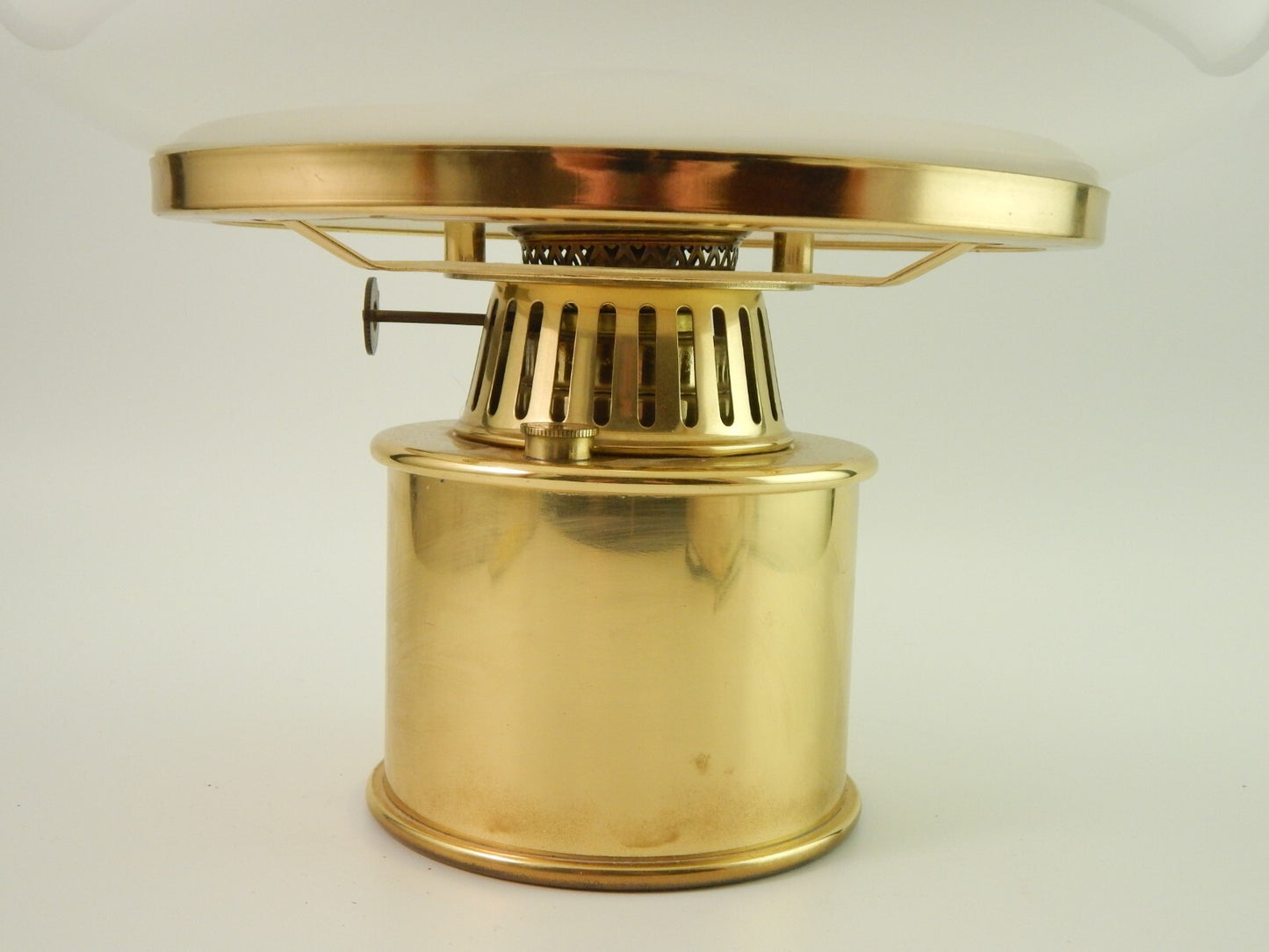 ANTICA LAMPADA PETROLIO NAUTICA VETRO OPALINO HOLMEGAARD HARNISCH COPENHAGEN