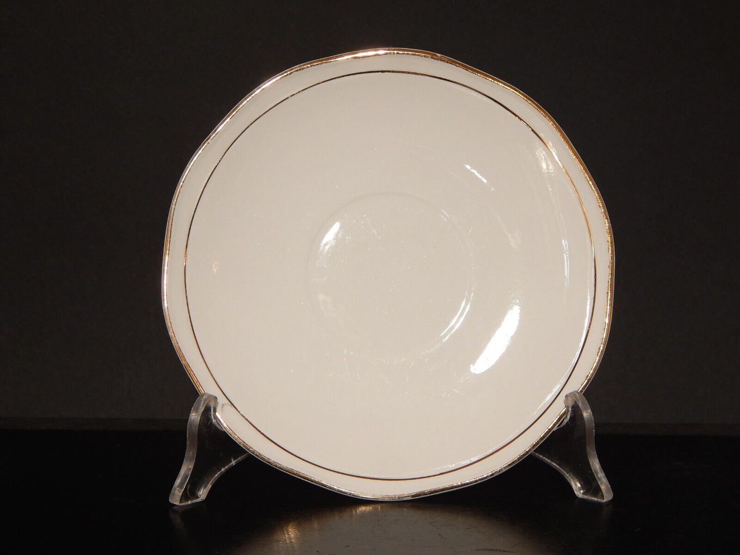 MODERNARIATO TAZZA TE' SOCIETA' CERAMICA ITALIANA LAVENO BIANCA PROFILI ORO