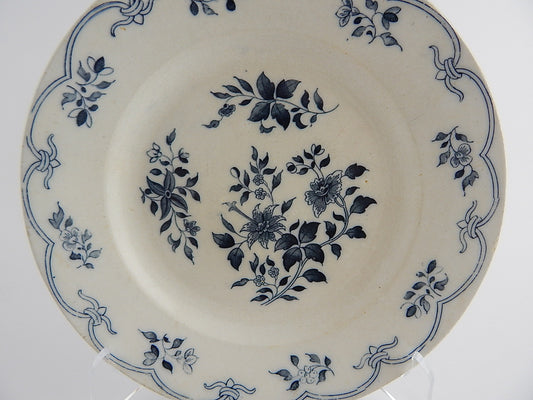 ANTICO PIATTO FAN-TAO PORCELLANA BIANCA-BLU VILLEROY&BOCH 1842 WALLERFANGEN