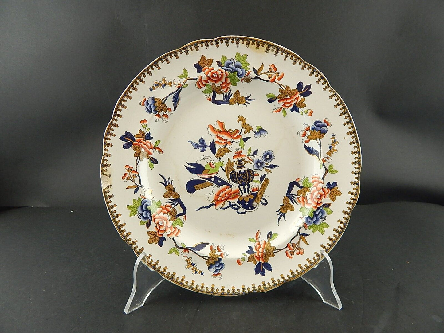 COPELAND & GARRETT 1833-1847 LATE SPODE ANTICO PREZIOSO PIATTO DIPINTO A MANO #
