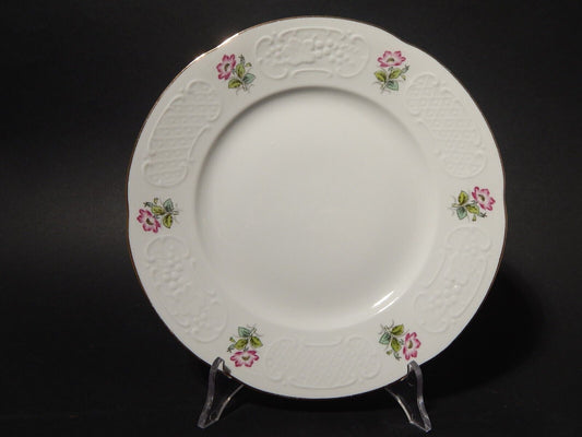 VINTAGE RICHARD GINORI PIATTO PIANO PORCELLANA DECORO ROSA CANINA