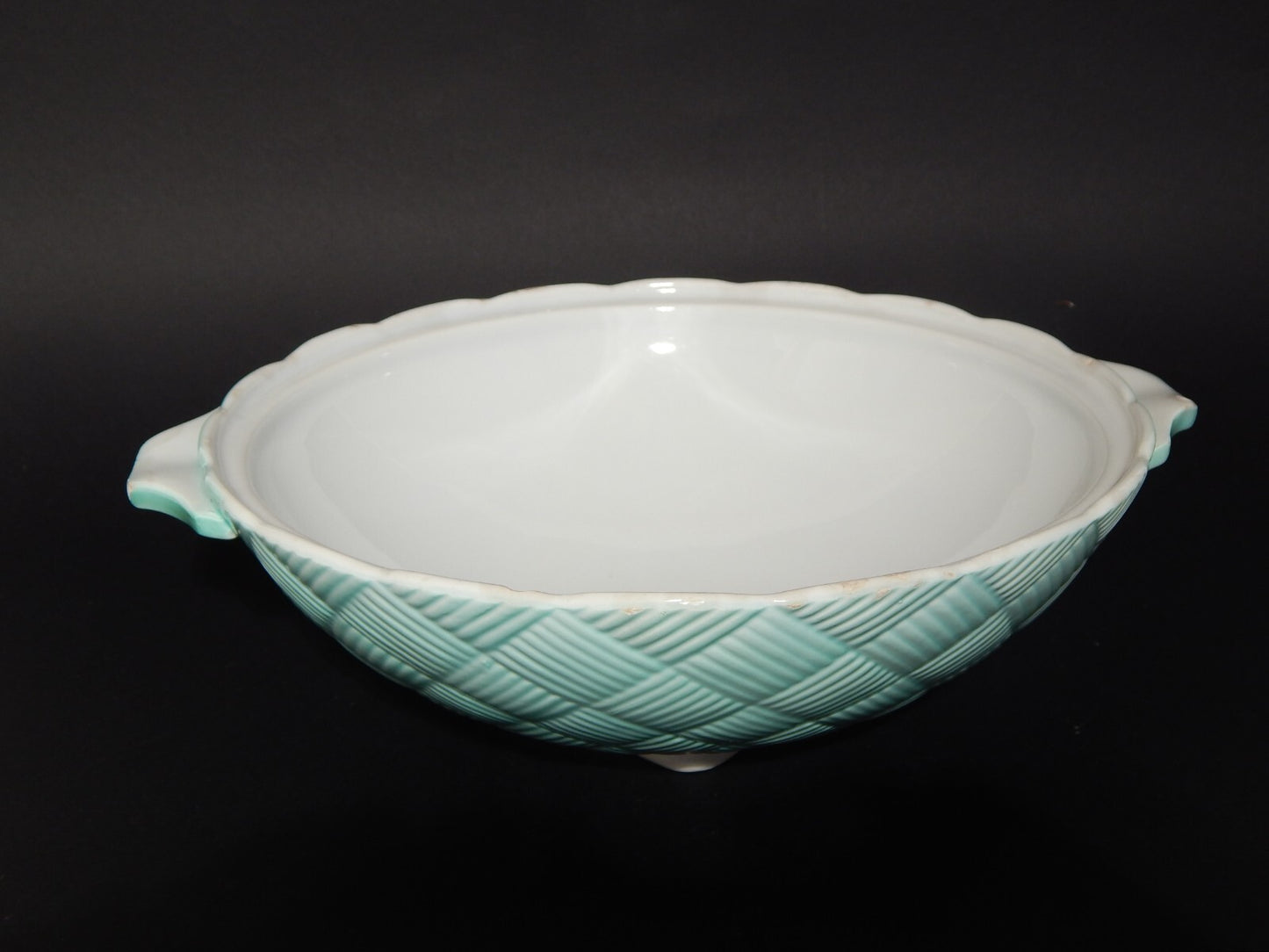 ART DECO CENTROTAVOLA ZUPPIERA BISCOTTIERA CERAMICA GALVANI PORDENONE ANNI '30 ]