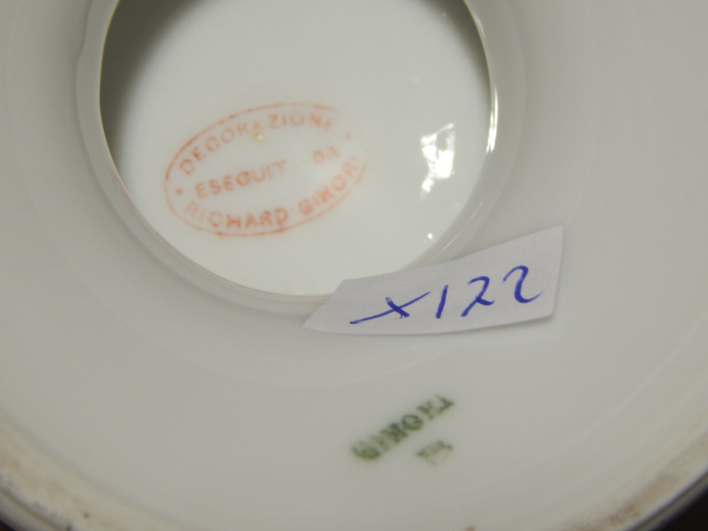 ANTICA ALZATA FRUTTIERA PORCELLANA GINORI LIBERTY DECORAZIONE RICHARD GINORI #