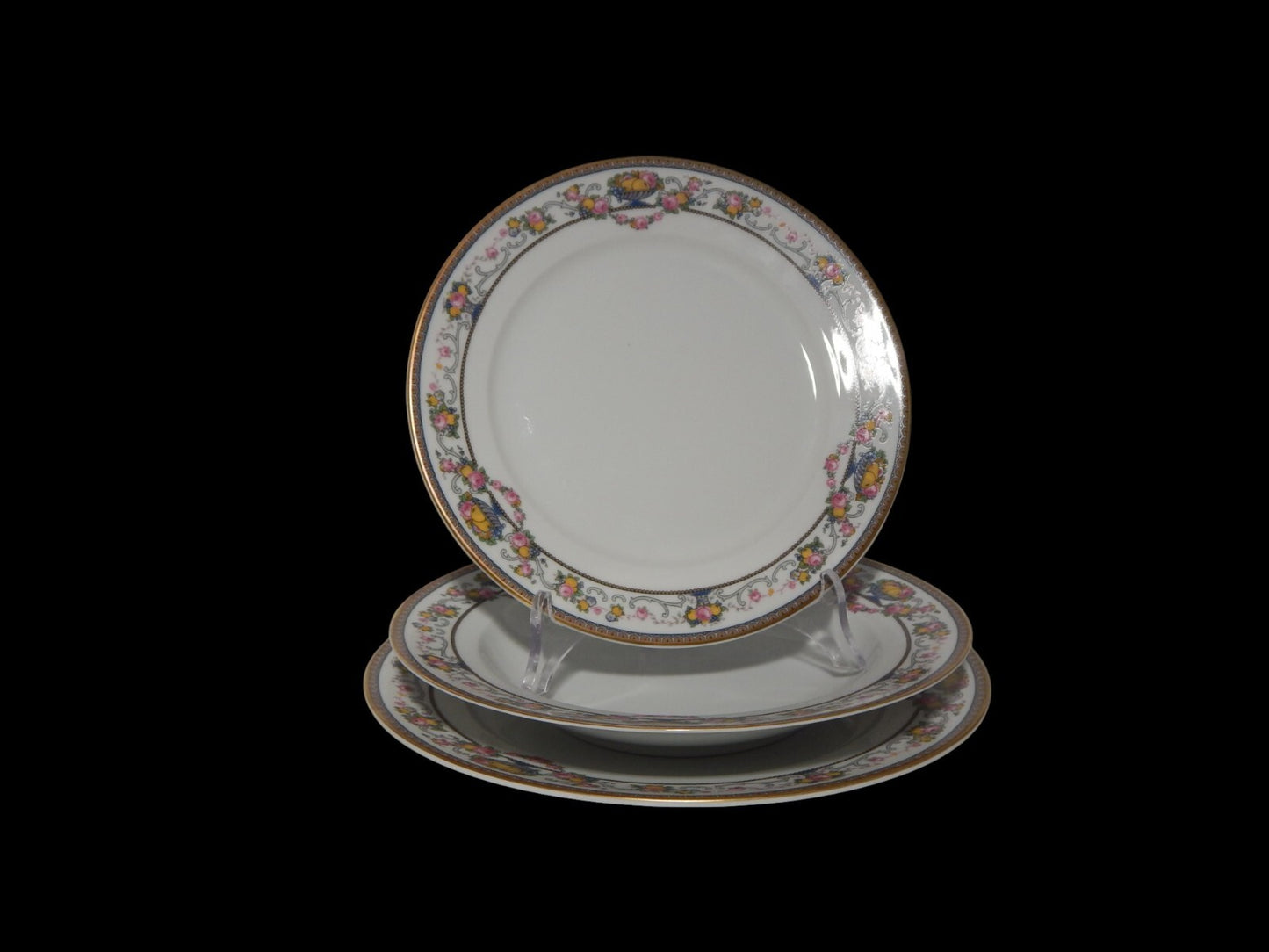 VINTAGE SERVIZIO TAVOLA PIATTI PORCELLANA ROSENTHAL CLASSIC ROSE GRECA FRUTTI