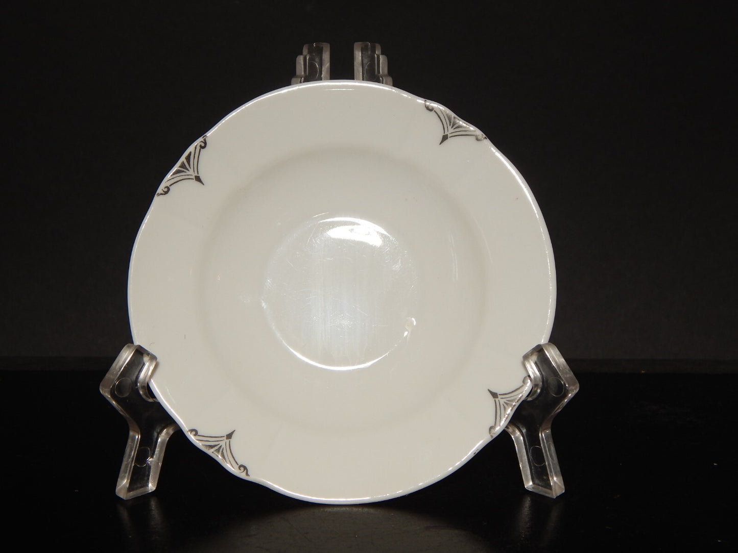 ANTICA TAZZINA CAFFE' PORCELLANA BIANCA E ARGENTO WINTERLING BAVARIA